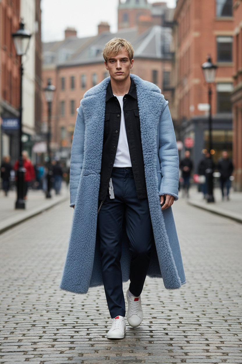 VogeLuxe | Pull en maille à col montant ajusté pour homme 7
