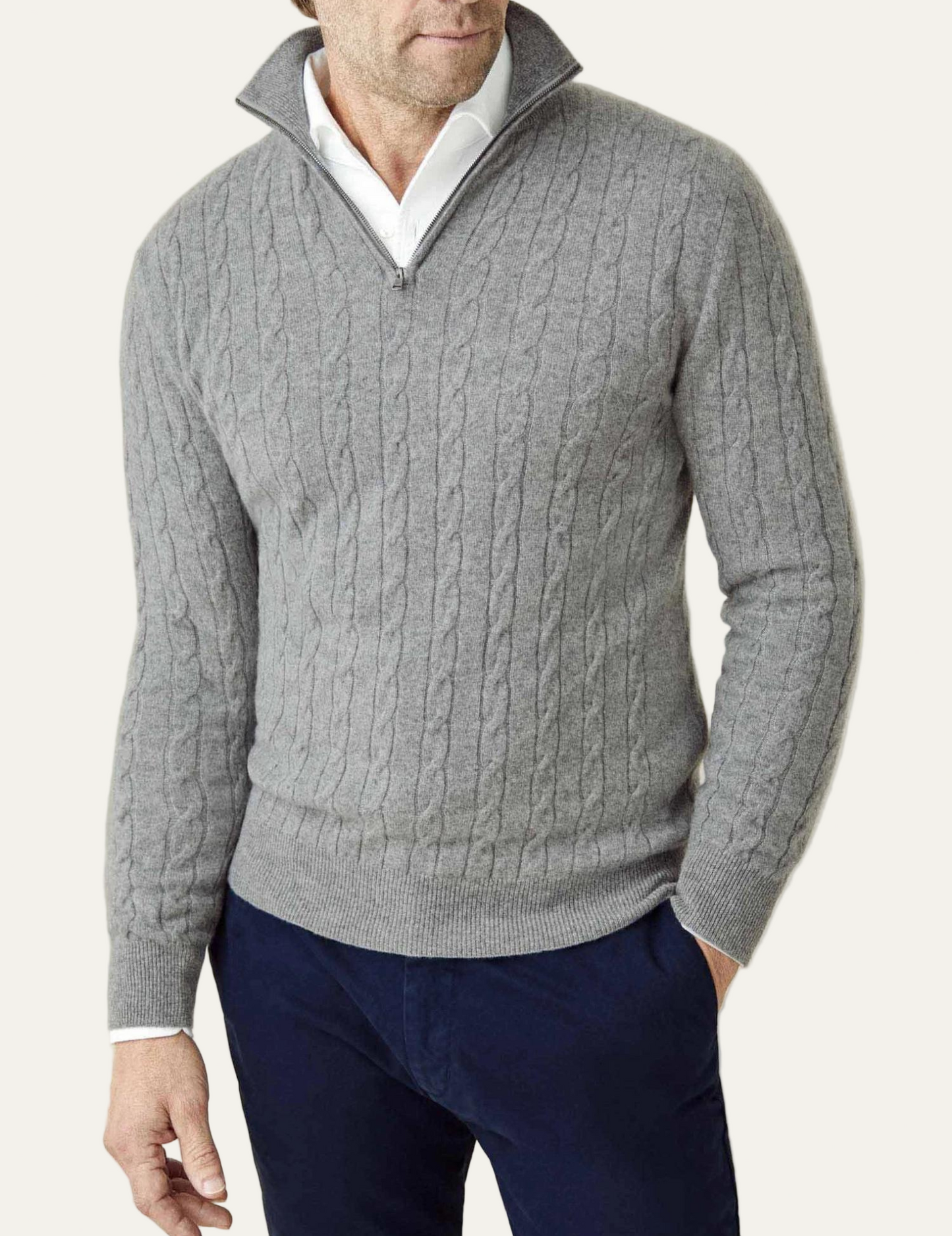 VogeLuxe | Pull en maille à col montant pour homme 10