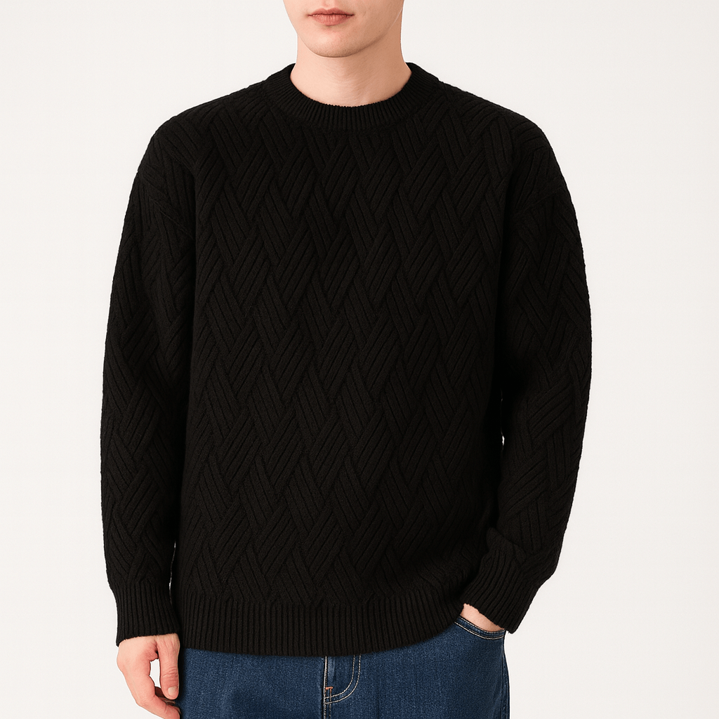 Pull Homme Col Rond Chaud et Léger