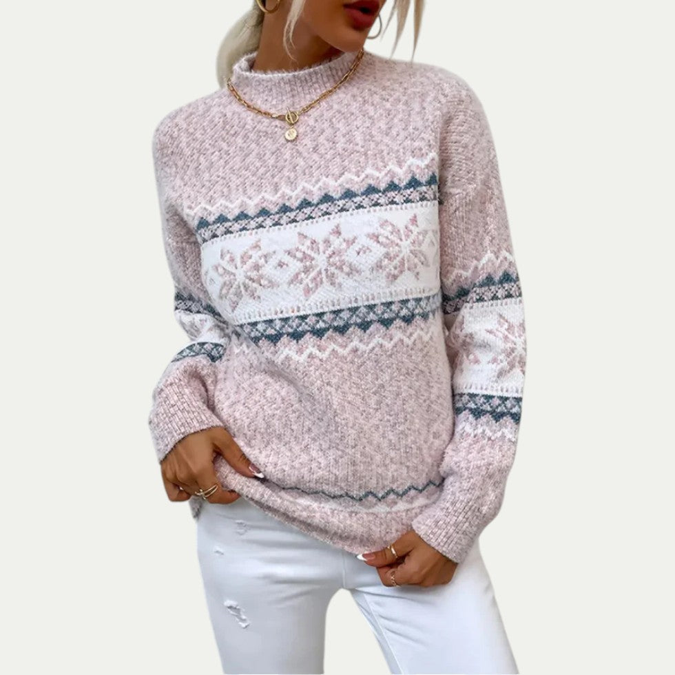 Pull Femme Grande Taille Motif Hiver