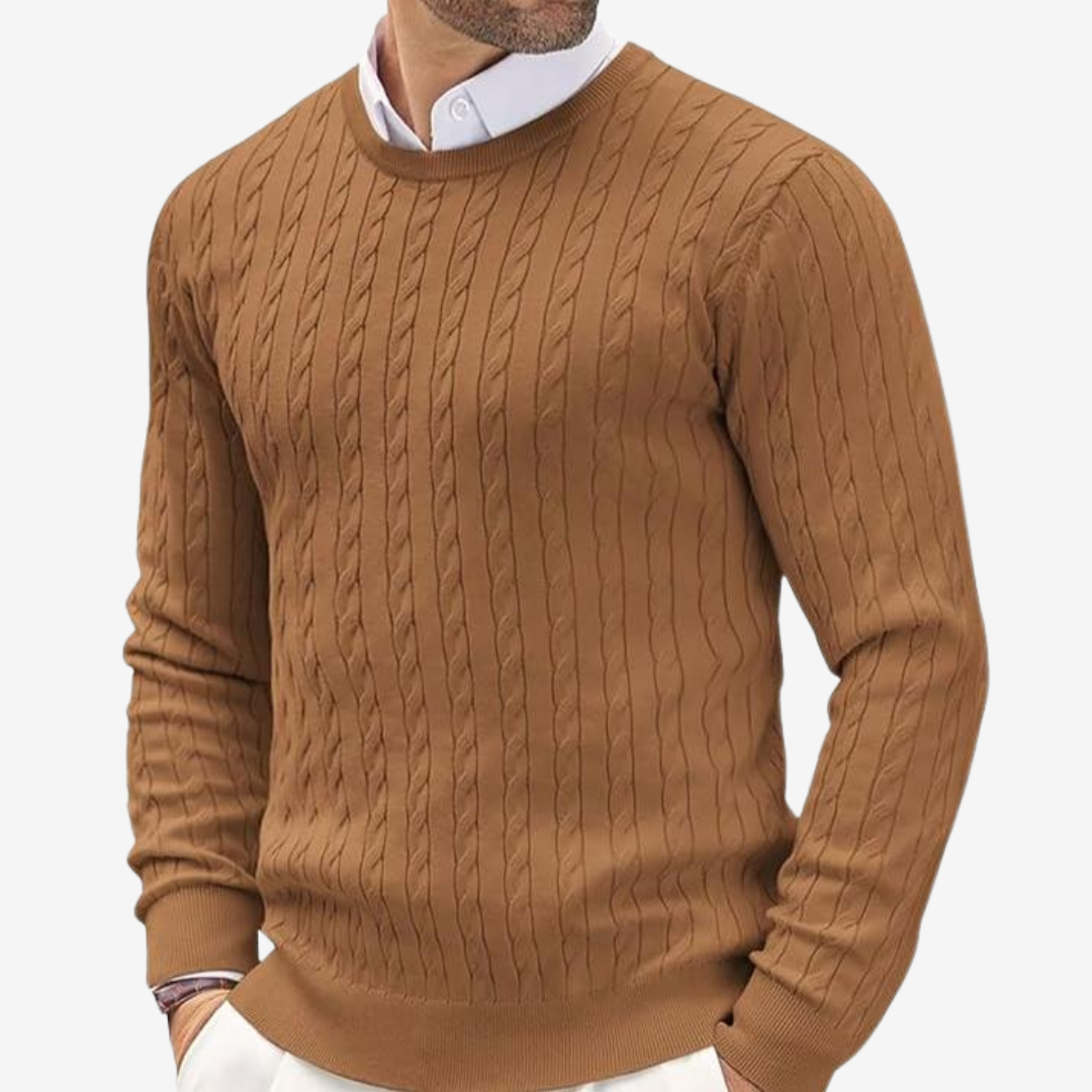 Pull Homme Maille Texturée et Élégant