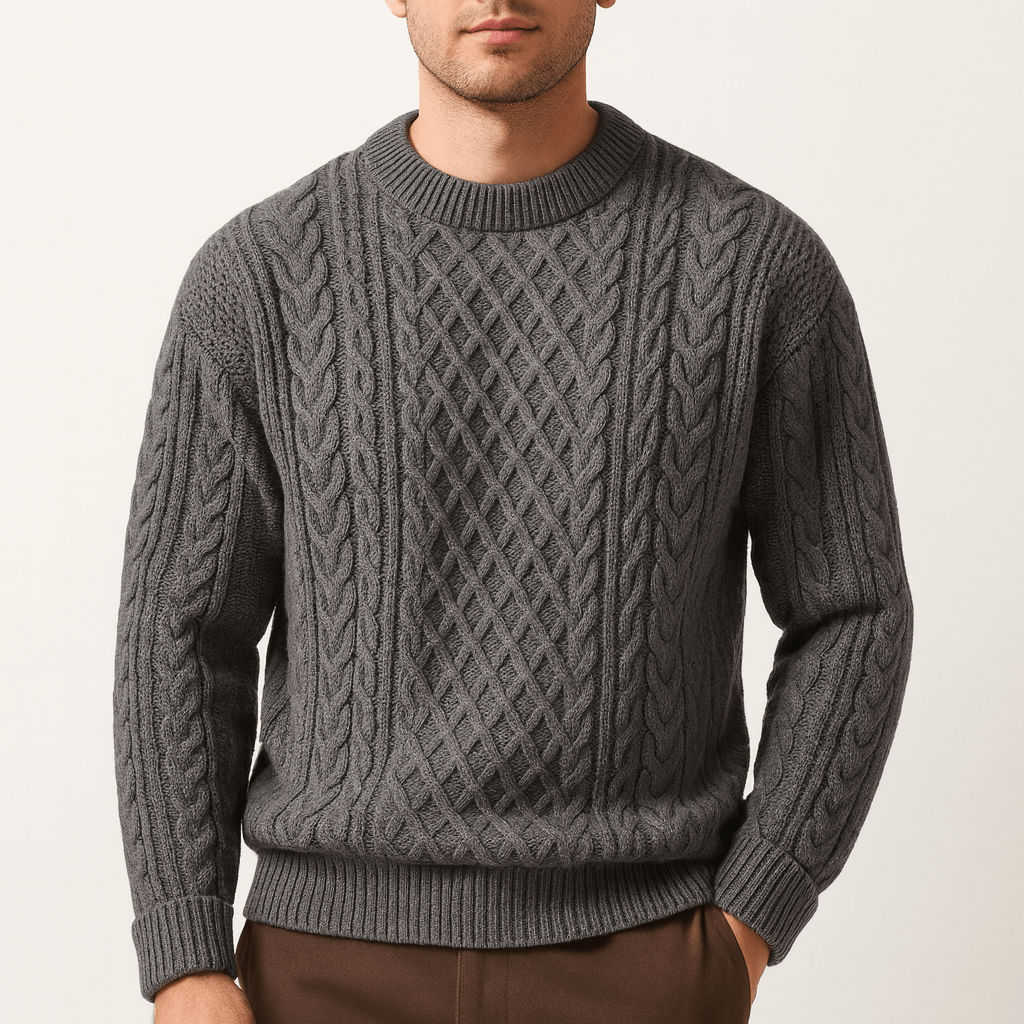 VogeLuxe | Pull vintage côtelé pour homme 6