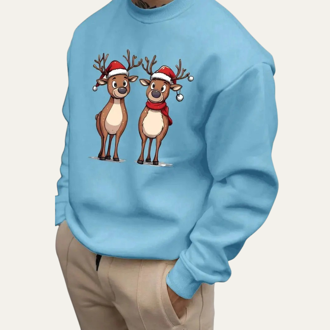 Sweat à capuche Hiver pour Homme avec Imprimé Rennes