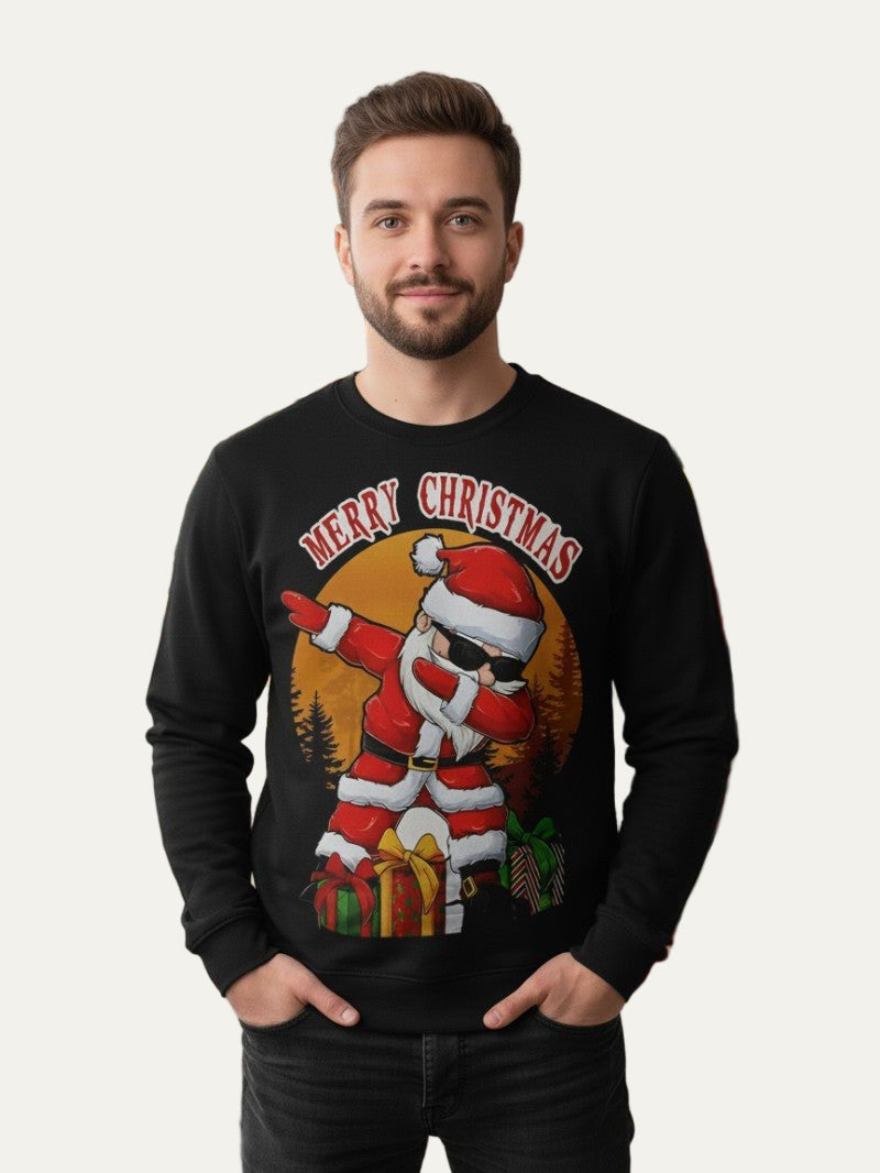 Sweat à capuche Homme Père Noël Drôle et Coloré - PanierRoyale