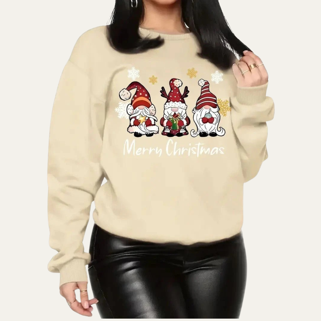Pull Noël Homme Gnome Drôle et Coloré