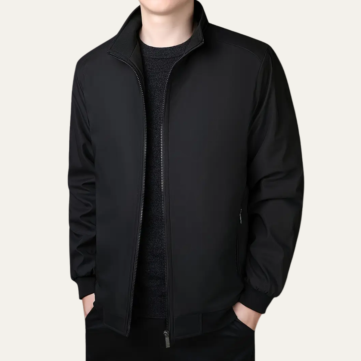 Veste bomber homme sportive et décontractée zippée