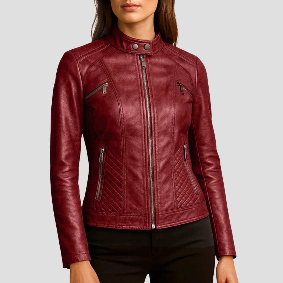 VogeLuxe | Veste matelassée en similicuir pour femme 7