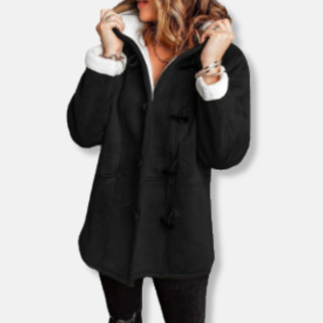 VogeLuxe | Veste sherpa à capuche confortable pour femme 6