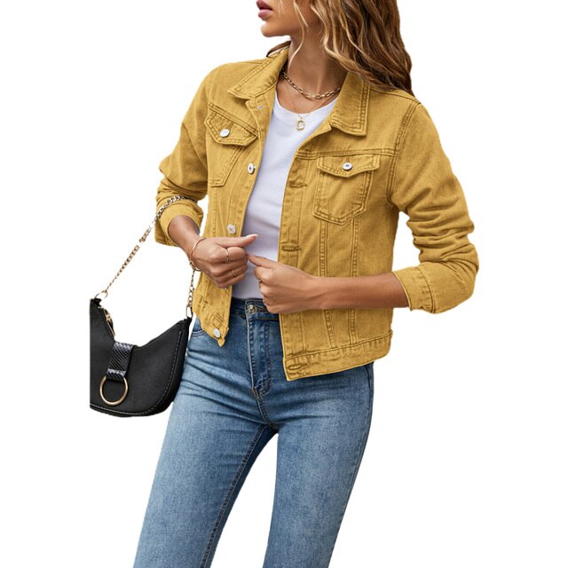 Veste Jeans Femme Chaude et Confortable pour Hiver