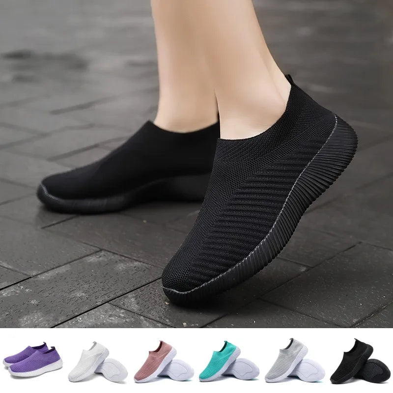 VulcaStyle™ – Baskets Femmes Slip-On Confortables et Élégantes