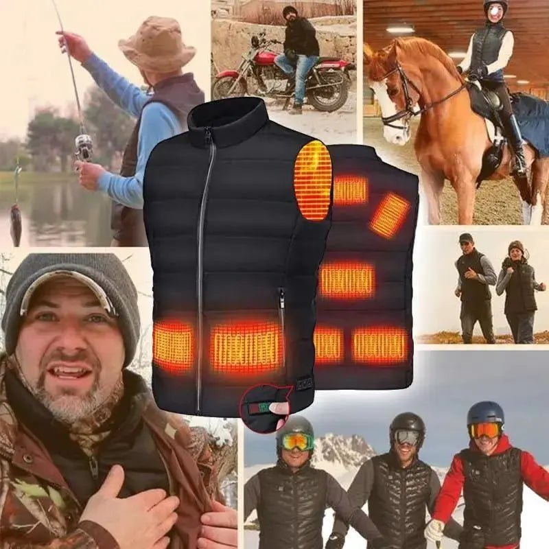 Warmex™ – Gilet Chauffant Sans Manches Unisex avec Batterie Rechargeable
