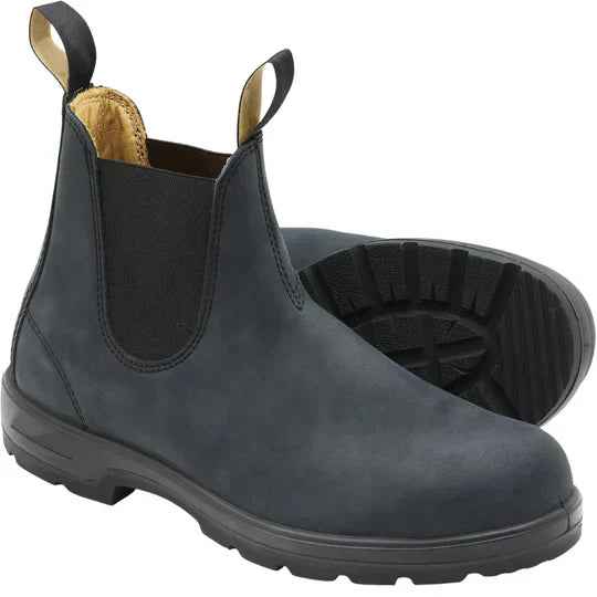 Bottes Chelsea Cuir Noir Élégant pour Homme