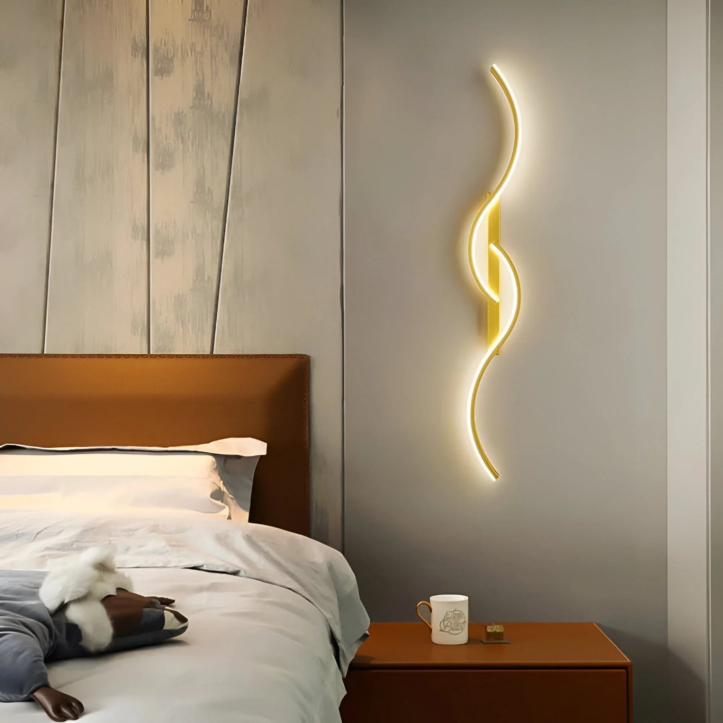 WaveGlow™ – Applique Murale Design Courbé Éclairage LED Économe