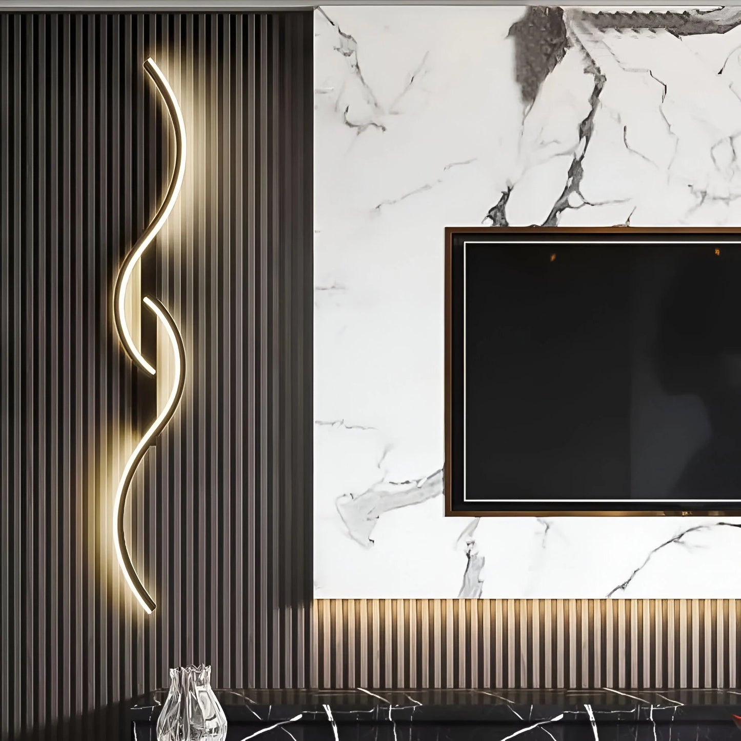 WaveGlow™ – Applique Murale Design Courbé Éclairage LED Économe