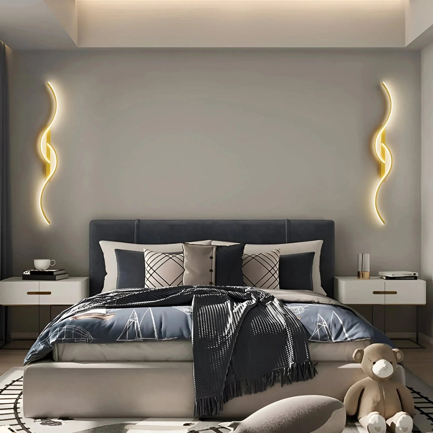 WaveGlow™ – Applique Murale Design Courbé Éclairage LED Économe