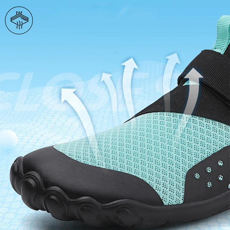 WaveStride™ – Chaussures Aquatiques Pieds Nus Hautes Unisexes