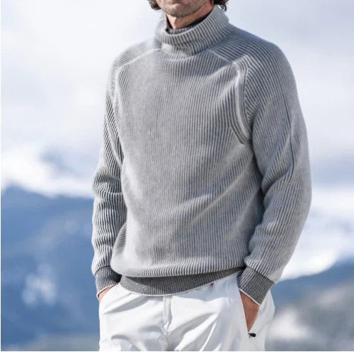 Pull en Cashmere Homme Col Roulé Élégant