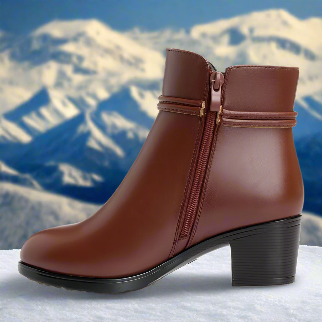 Winluxe - Bottines Élégantes Doublées pour un Hiver Chic et Confortable