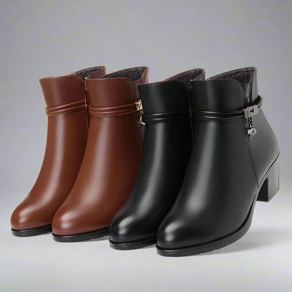 Winluxe - Bottines Élégantes Doublées pour un Hiver Chic et Confortable