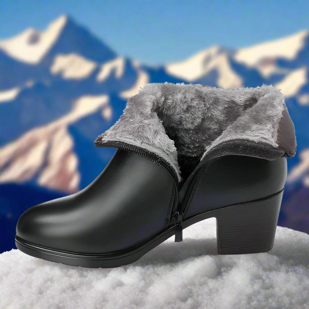 Winluxe - Bottines Élégantes Doublées pour un Hiver Chic et Confortable
