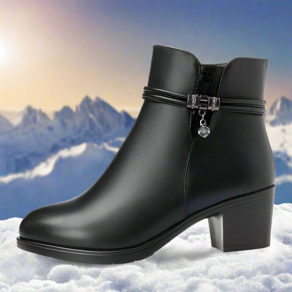 Winluxe - Bottines Élégantes Doublées pour un Hiver Chic et Confortable