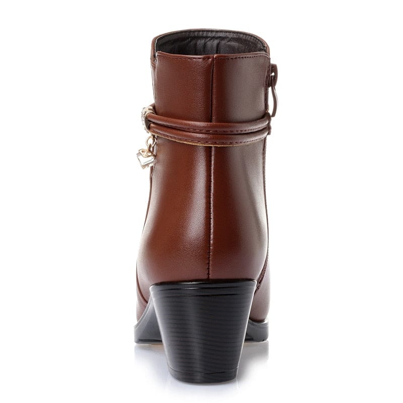 Winluxe - Bottines Élégantes Doublées pour un Hiver Chic et Confortable