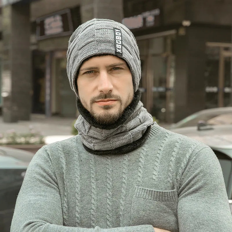 Bonnet et Cache-Cou Polaire Doux pour Homme