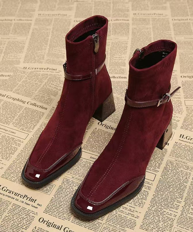 Bottes en cuir épais pour femme hiver - EasyApparels