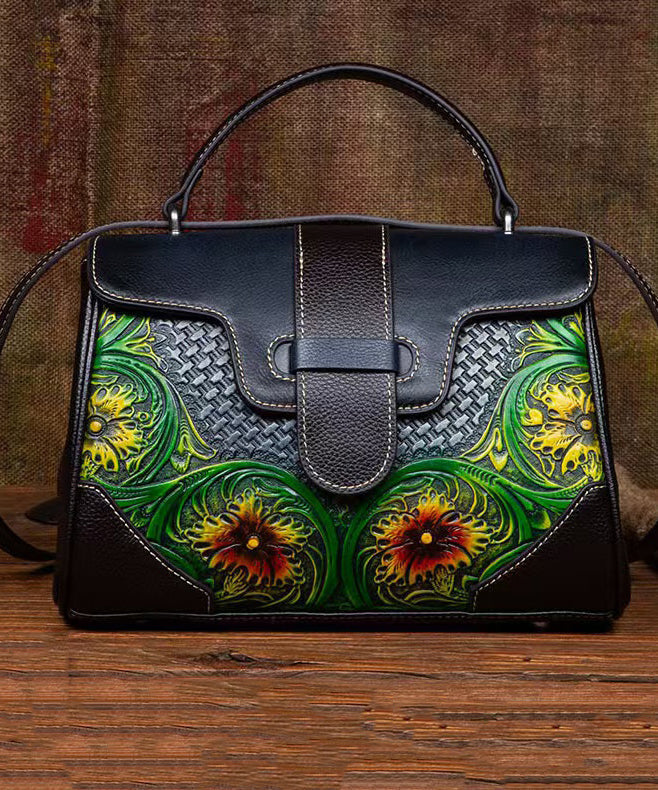 Sac à main classique en cuir gris femme élégant - EasyApparels