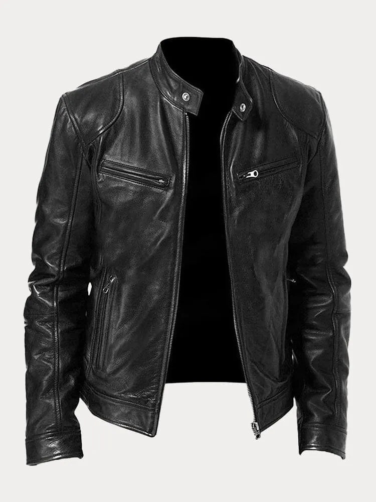 Blouson Cuir Féminin Streetwear Mode Élégante
