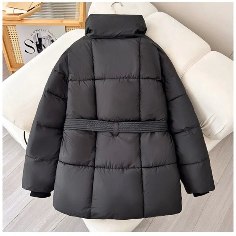 Manteau Hiver Femme à Ceinture Élégant