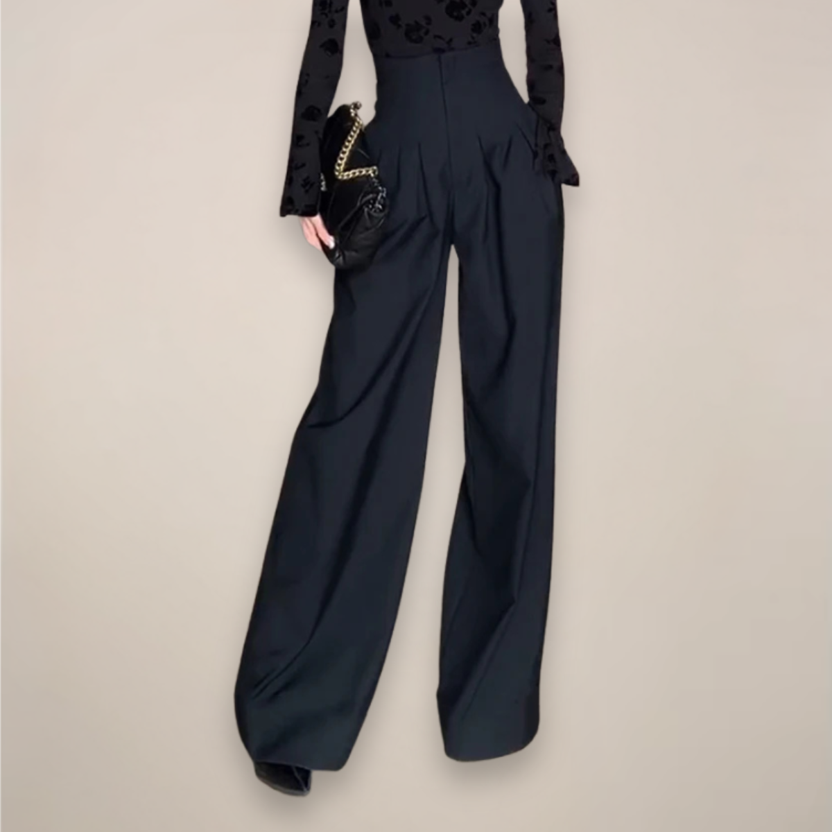 Pantalon Femme Évasé Confortable