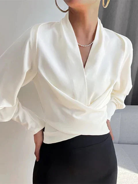 Chemisier Femme Décontracté Col en V