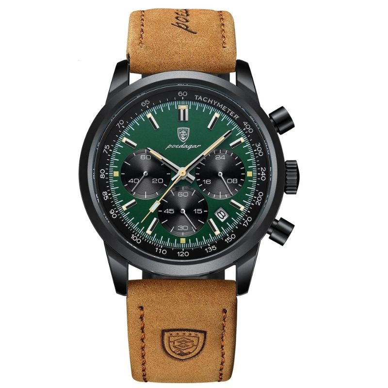 Montre Homme Chronographe Classique Cuir