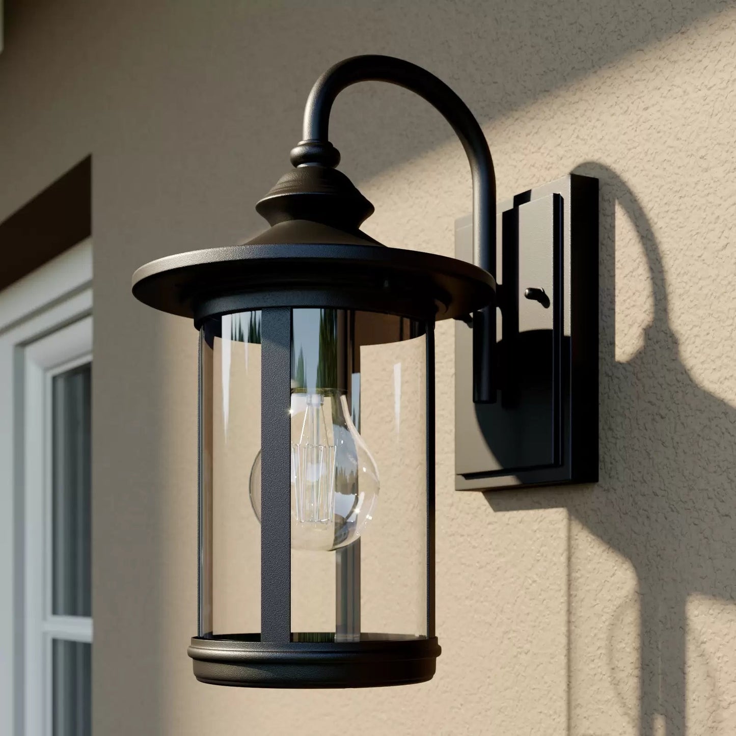 Zayra™ – Applique Murale Extérieure Élégante en Aluminium & Verre