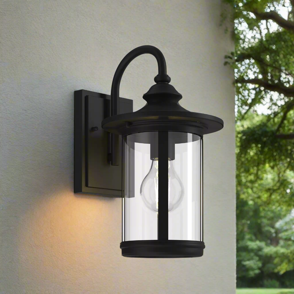 Zayra™ – Applique Murale Extérieure Élégante en Aluminium & Verre