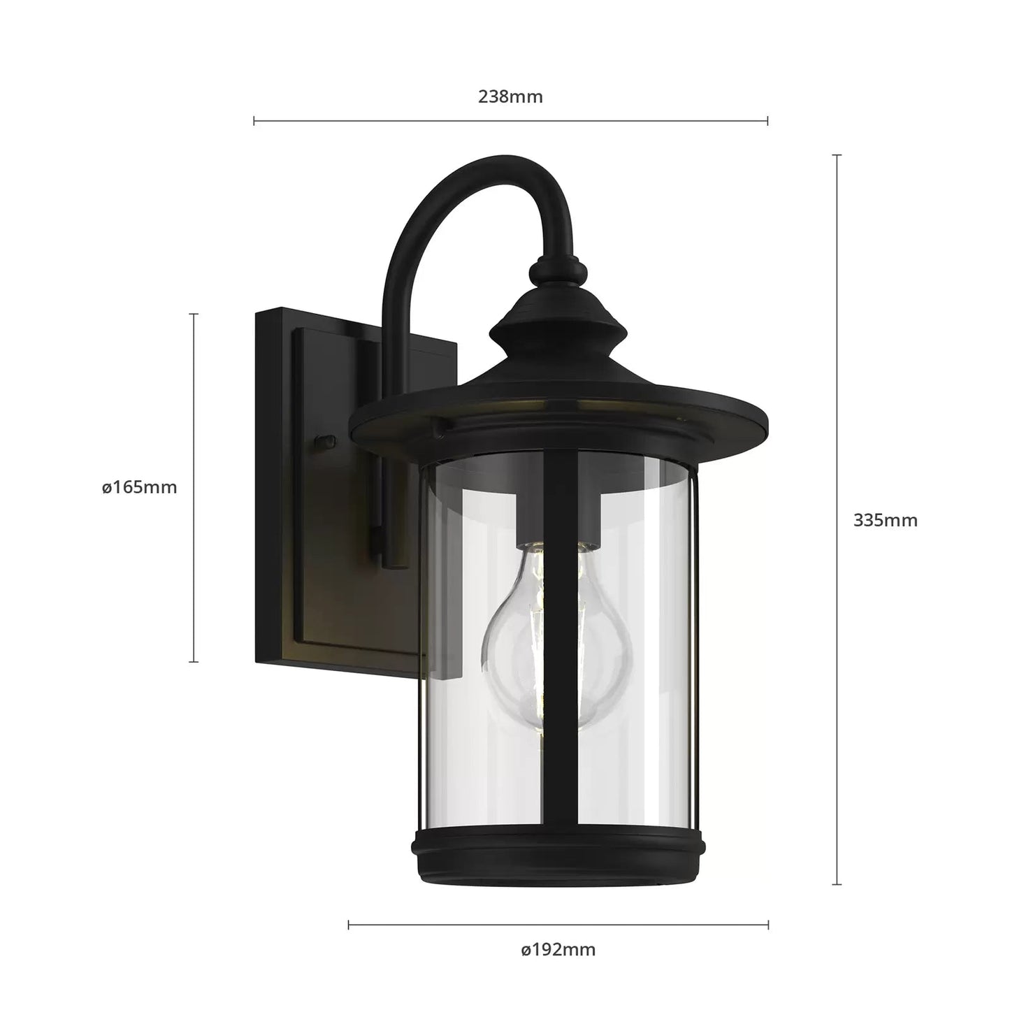 Zayra™ – Applique Murale Extérieure Élégante en Aluminium & Verre
