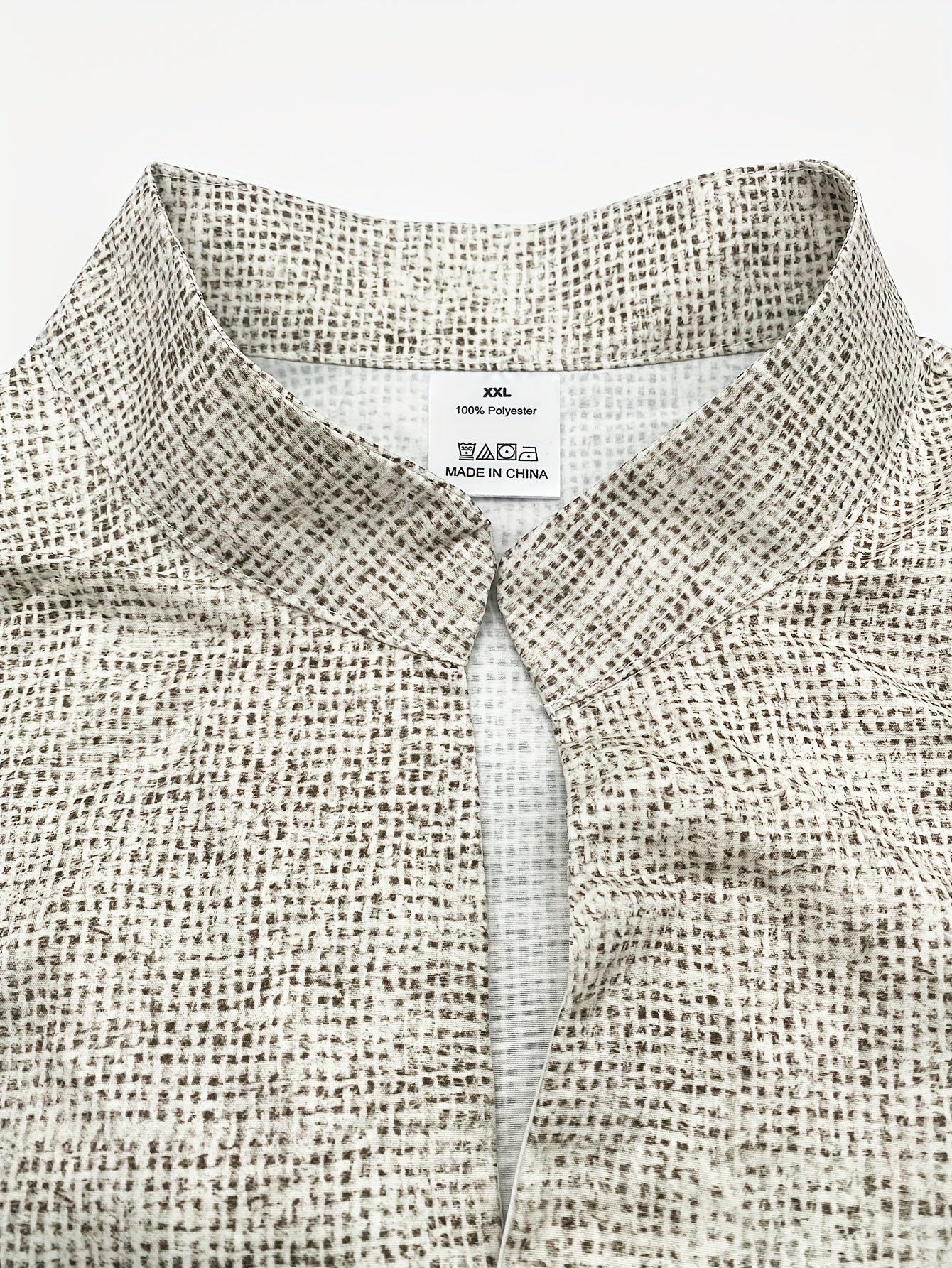 ZenMao™ – Chemise Homme Col Mao à Motif Décontracté