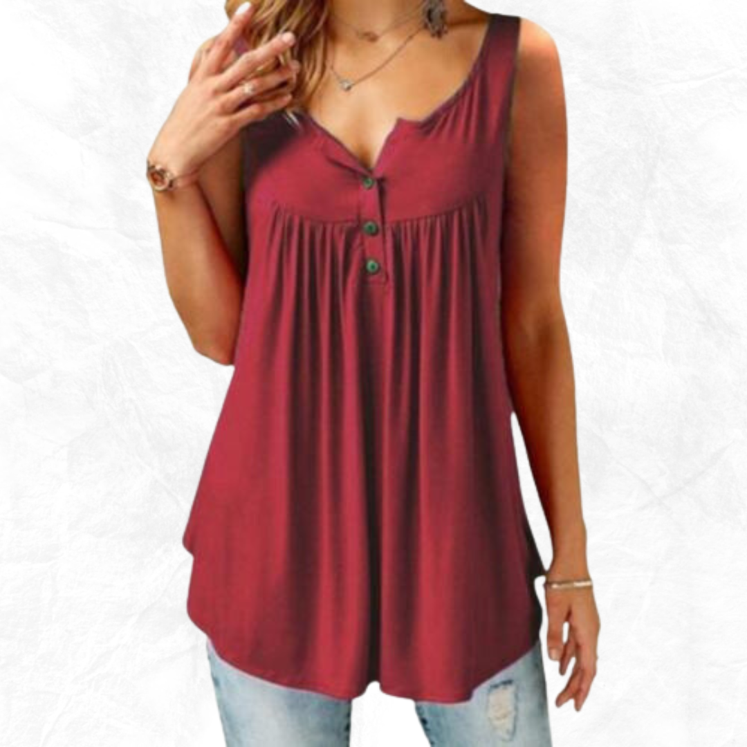 Débardeur Femme Blanc Confort en Coton Doux et Léger