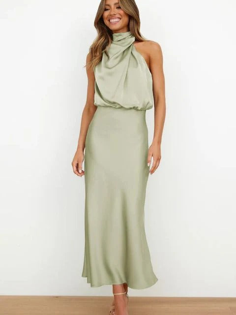 Robe Été Féminine Col V avec Dentelles