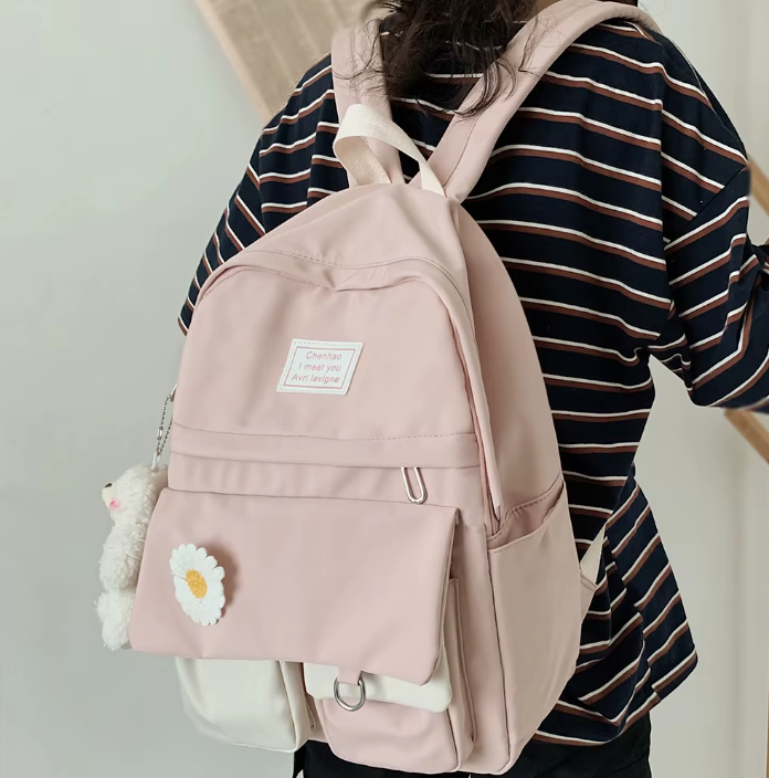 Sac À Dos Étudiant Grande Capacité avec Bretelles Réglables