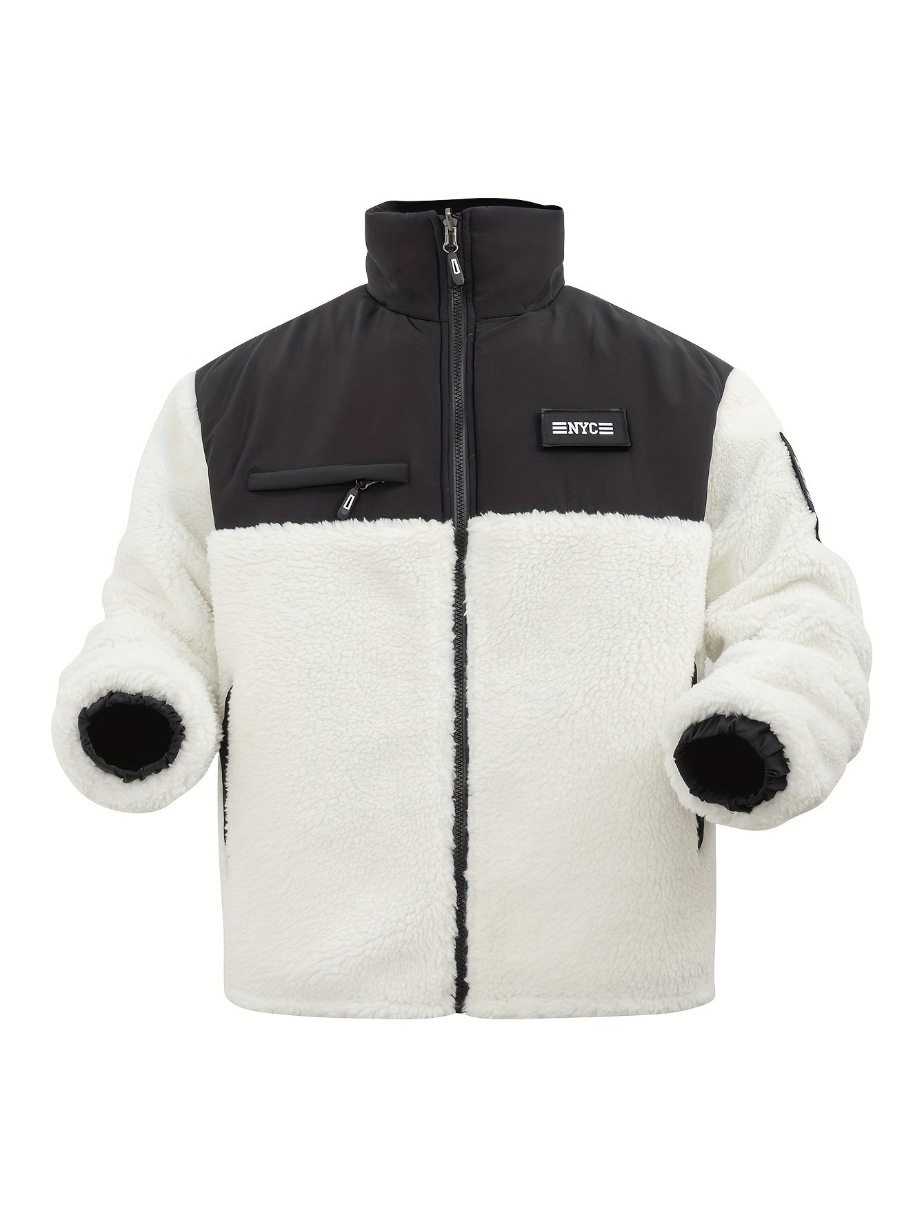 Veste Hiver Homme Chic avec Poches et Col Reversible