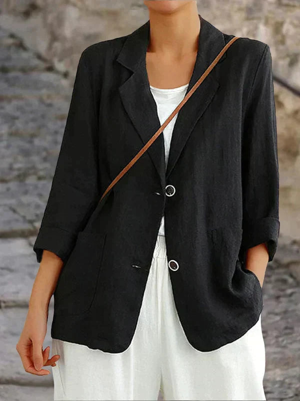 Veste Blazer Femme Manches Longues Chic