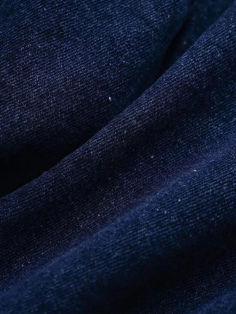 Veste et pantalon en denim slim fit avec veste courte manche