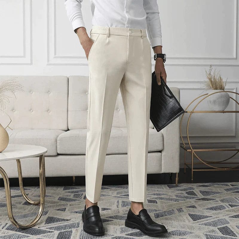 Pantalon Costume Homme Élégant Slim Fit pour Travail et Soirée