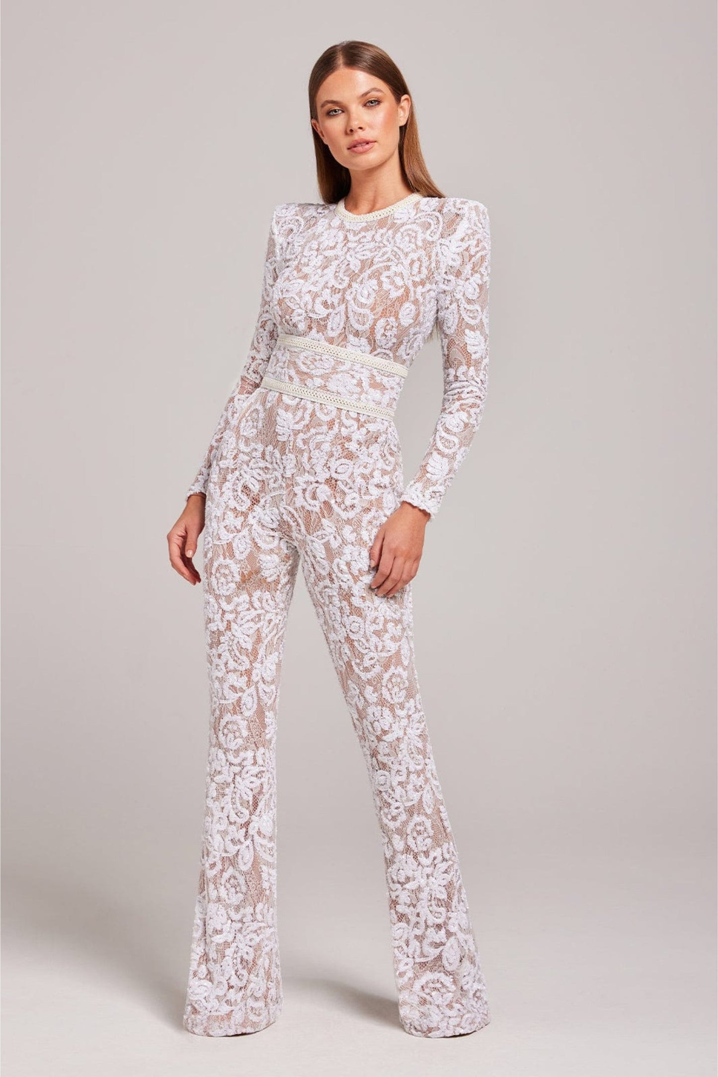 Robe Combinaison Féminine Manches Longues Élégante