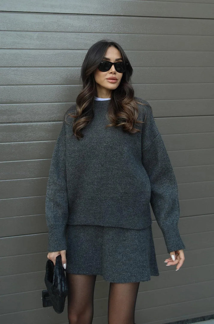 Robe et Pull Enfant Fille Bleu Clair