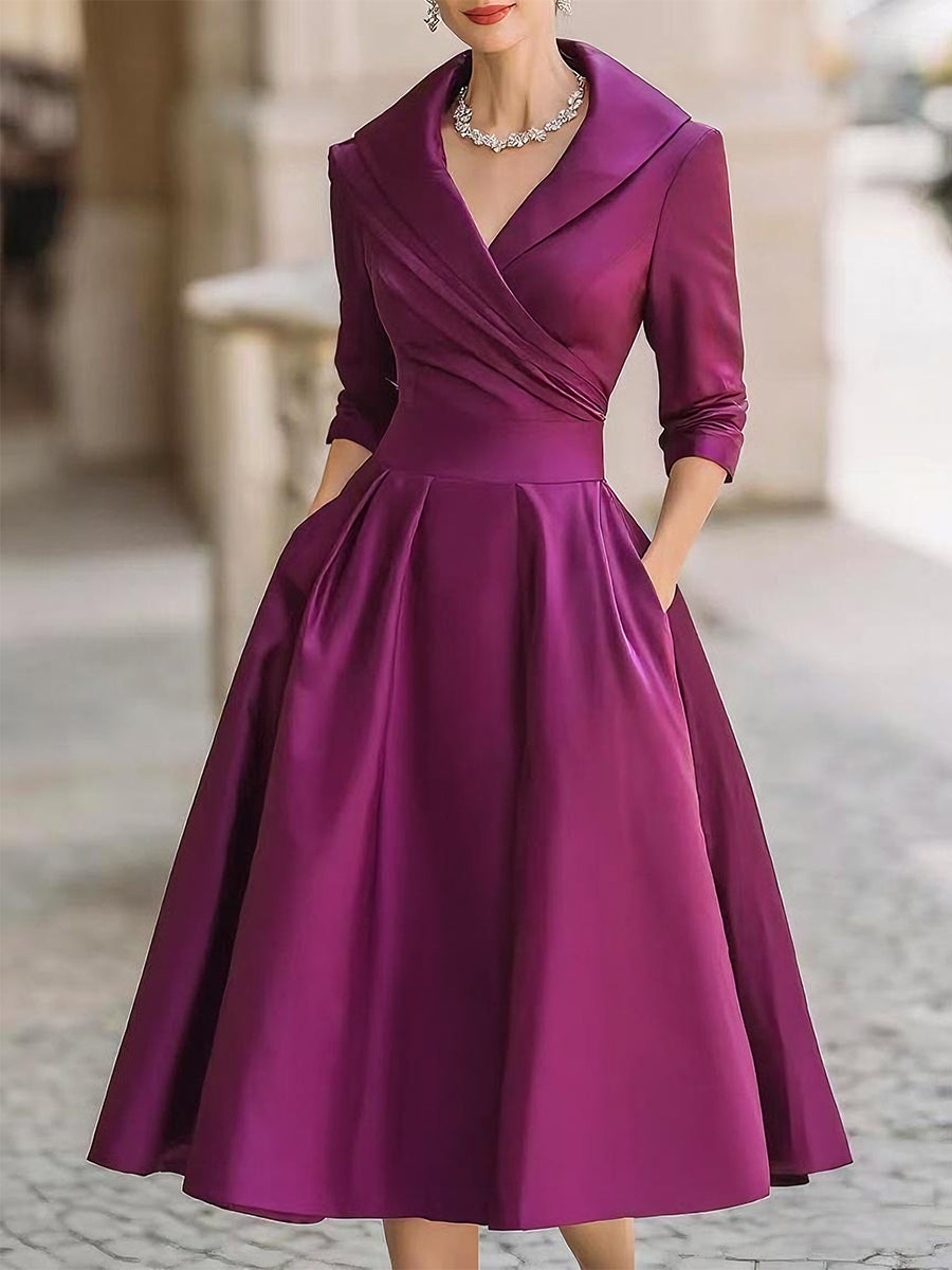 Robe Femme Printemps Classique Élégante