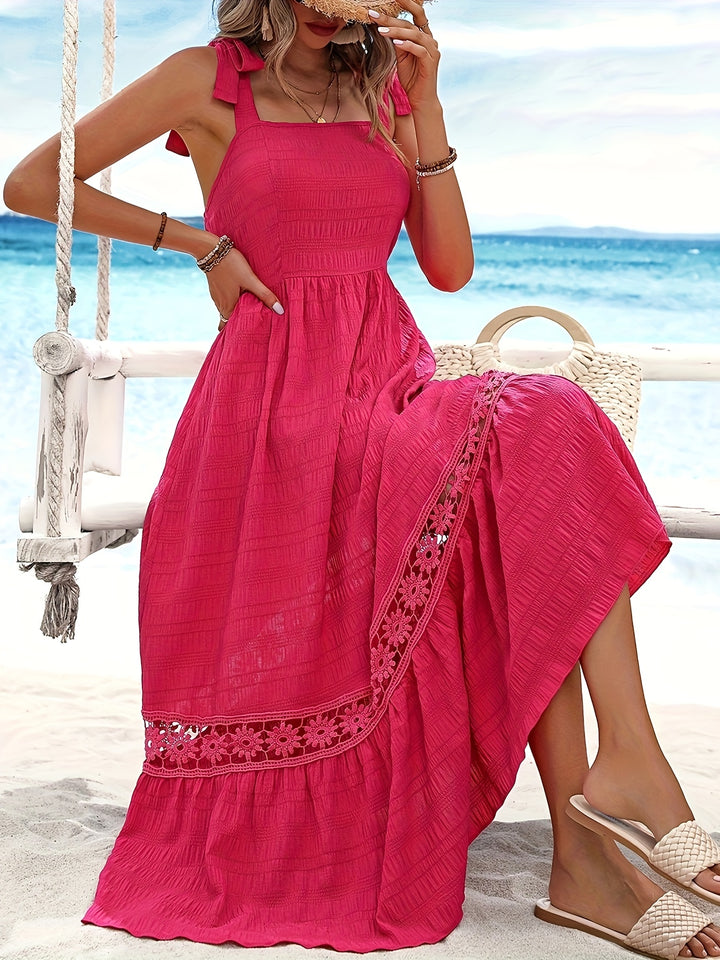 Robe de Soirée Rouge Dentelle Féminine et Chic - PanierRoyale
