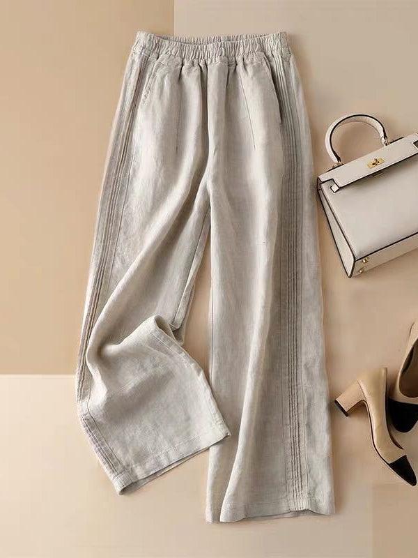 Pantalon Décontracté Élégant Taille Relâchée